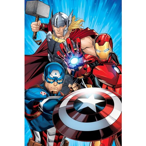 Marvel Avengers Fleeceplaid Action - 100 x 150 cm - Polyester