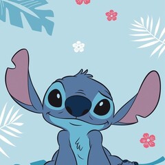 Disney Lilo & Stitch Strandlaken Blue - 70 x 140 cm - Katoen