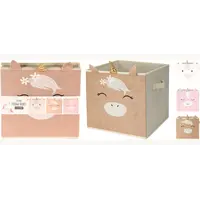 Koopman 3 Pack - Opbergdoos Opvouwbaar Eenhoorn