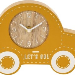 Koopman Tafelklok Auto 240x35x155mm - Okergeel