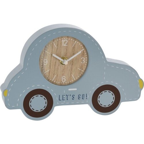 Koopman Tafelklok Auto 240x35x155mm - Blauw