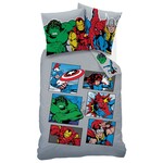 Marvel Avengers Dekbedovertrek Comics - 140 x 200 + 63 x 63 cm - Katoen