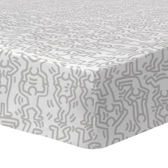 Keith Haring Hoeslaken Red Love - 90 x 190/200 cm - Katoen