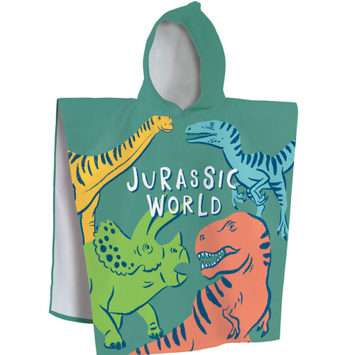 Jurassic World Poncho / Badcape, Quatro - 60 x 120 cm - Katoen