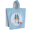 Bluey Poncho / Badcape, Hoera - 60 x 120 cm - Katoen