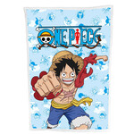 One Piece Sherpa Fleecedeken, piraat - 100 x 150 cm - Polyester