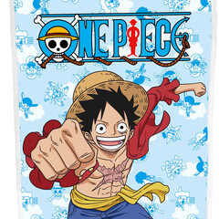 One Piece Sherpa Fleecedeken, piraat - 100 x 150 cm - Polyester