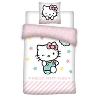Hello Kitty Dekbedovertrek, Club - Eenpersoons - 140 x 200 + 65 x 65 cm - Katoen