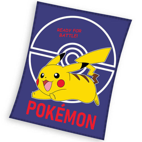 Pokemon Fleecedeken, Ready for Battle - 130 x 160 cm - Polyester