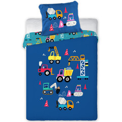 Cuddles BABY / Peuter dekbedovertrek, Auto- 100 x 135 cm / 40 x 60 cm - Katoen