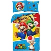 Super Mario Dekbedovertrek, Wow - Eenpersoons - 140 x 200 cm / 70 x 90 cm - Katoen