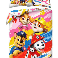 Paw Patrol Dekbedovertrek Dreamwork - Eenpersoons - 140 x 200 cm / 70 x 90 cm - Katoen