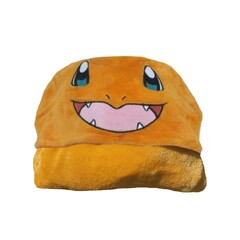 Pokemon Fleecedeken met capuchon, Charmander - 120 x 150 cm - Polyester