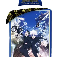 Jujutsu Kaisen Dekbedovertrek - Eenpersoons - 140 x 200 cm / 70 x 90 cm - Polyester