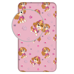 Paw Patrol Hoeslaken, Skye - Eenpersoons - 90 x 200 cm - Katoen
