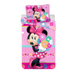 Disney Minnie Mouse Dekbedovertrek Flowers - Eenpersoons - 140 x 200 cm - Katoen