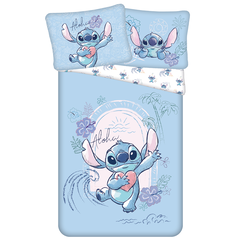 Disney Lilo & Stitch Dekbedovertrek, Wave - 140 x 200 + 70 x 90 cm - Katoen