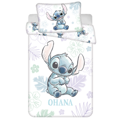 Disney Lilo & Stitch BABY Dekbedovertrek, Ohana - 135 x 100 + 40 x 60 cm - Katoen