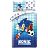 Sonic Dekbedovertrek, Voetbal - 140 x 200 + 70 x 90 cm - Polyester