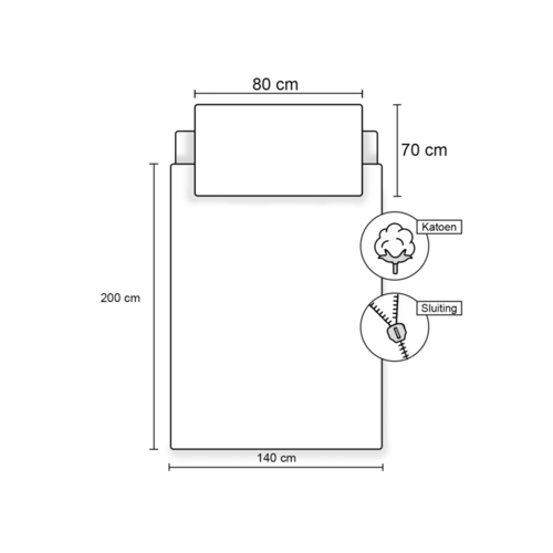 Pokemon Dekbedovertrek, Icon - Eenpersoons - 140 x 200 + 70 x 80 cm - Katoen