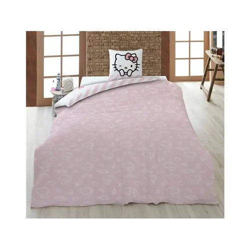 Hello Kitty Dekbedovertrek, Club - Eenpersoons - 140 x 200 + 65 x 65 cm - Katoen