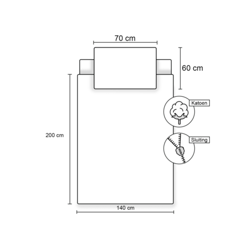 Disney Frozen dekbedovertrek - Eenpersoons - 140 x 200 cm / 60 x 70 cm - Katoen