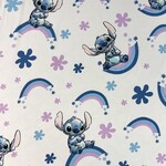 Disney Lilo & Stitch Hoeslaken Rainbow - Eenpersoons - 90 x 200 cm - Katoen