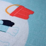 Bluey Poncho / Badcape, Hoera - 60 x 120 cm - Katoen