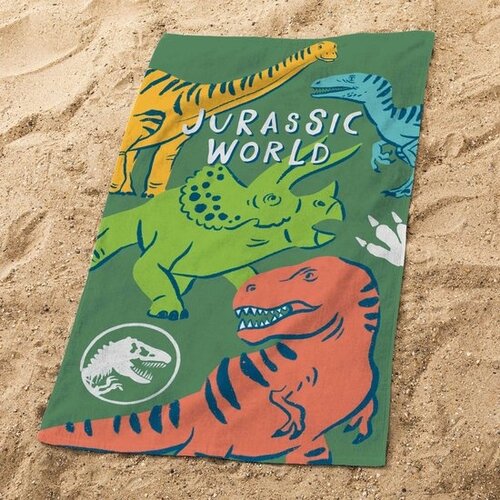 Jurassic World Strandlaken Quatro Kaki - 70 x 120 cm - Katoen