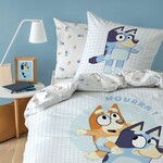 Bluey Dekbedovertrek, Hoera - Eenpersoons - 140 x 200 + 63 x 63 cm - Katoen