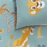 Disney The Lion King Dekbedovertrek, Savana - Eenpersoons - 140 x 200 + 63 x 63 cm - Katoen
