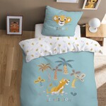 Disney The Lion King Dekbedovertrek, Savana - Eenpersoons - 140 x 200 + 63 x 63 cm - Katoen
