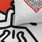 Keith Haring Dekbedovertrek Red Love - 140 x 200 + 63 x 63 cm - Katoen