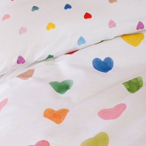 Wee Blue Bell Dekbedovertrek Amour - 140 x 200 + 63 x 63 cm - Katoen