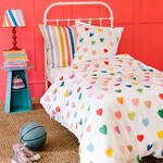 Wee Blue Bell Dekbedovertrek Amour - 140 x 200 + 63 x 63 cm - Katoen