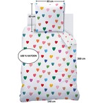 Wee Blue Bell Dekbedovertrek Amour - 140 x 200 + 63 x 63 cm - Katoen