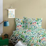Wee Blue Bell Dekbedovertrek Fauna Flora - 140 x 200 + 63 x 63 cm - Katoen