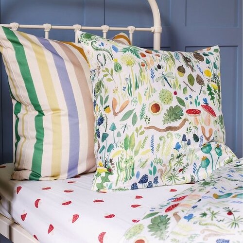 Wee Blue Bell Dekbedovertrek Fauna Flora - 140 x 200 + 63 x 63 cm - Katoen