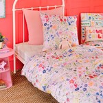 Wee Blue Bell Dekbedovertrek Jardin Secret - 140 x 200 + 63 x 63 cm - Katoen
