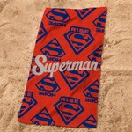 Superman Strandlaken, Rise - 70 x 150 cm - Katoen