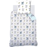 Disney Lilo & Stitch Dekbedovertrek, Ananas - Eenpersoons - 140 x 200 + 63 x 63 cm - Katoen