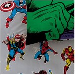 Marvel Avengers Dekbedovertrek Comics - 140 x 200 + 63 x 63 cm - Katoen