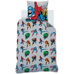 Marvel Avengers Dekbedovertrek Comics - 140 x 200 + 63 x 63 cm - Katoen