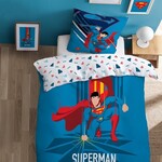 Superman Dekbedovertrek Supera - 140 x 200 + 63 x 63 cm - Katoen
