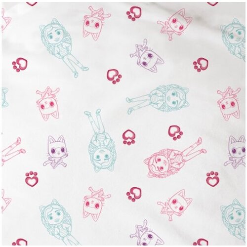 Gabby's poppenhuis Dekbedovertrek Magique World - 140 x 200 + 63 x 63 cm - Katoen