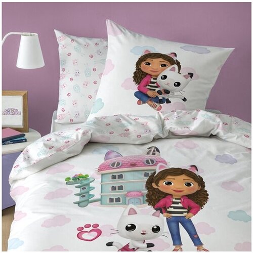 Gabby's poppenhuis Dekbedovertrek Magique World - 140 x 200 + 63 x 63 cm - Katoen