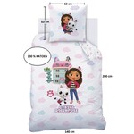 Gabby's poppenhuis Dekbedovertrek Magique World - 140 x 200 + 63 x 63 cm - Katoen