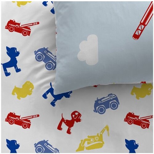 Paw Patrol Dekbedovertrek Patboy - 140 x 200 + 63 x 63 cm - Katoen