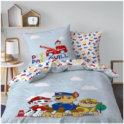 Paw Patrol Dekbedovertrek Patboy - 140 x 200 + 63 x 63 cm - Katoen