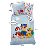 Paw Patrol Dekbedovertrek Patboy - 140 x 200 + 63 x 63 cm - Katoen